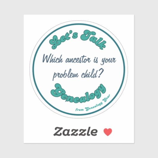 Let's Talk Genealogy: Problem Child シール (シート)