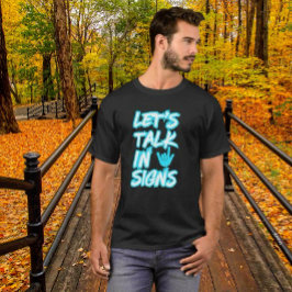 Let's Talk inシンボルや象徴 – ろう認識度 Tシャツ