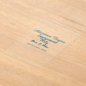 lets the adventure begins engagement party name da アクリル招待状 (レイダウン)