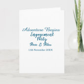 lets the adventure begins engagement party name da カード (正面)