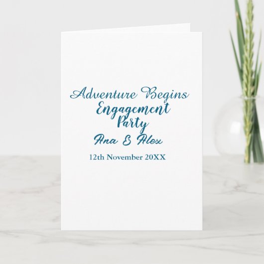 lets the adventure begins engagement party name da カード (正面)