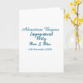 lets the adventure begins engagement party name da カード (黄色い花)