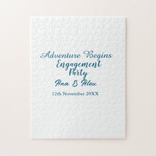lets the adventure begins engagement party name da ジグソーパズル (縦)