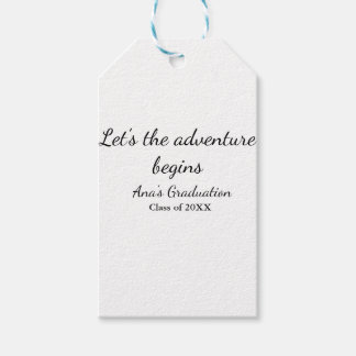 lets the adventure begins graduation class of 20XX ギフトタグ