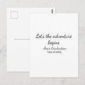lets the adventure begins graduation class of 20XX ポストカード (正面/裏面)