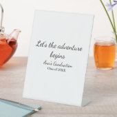lets the adventure begins graduation class of 20XX 台座サイン (インサイチュ)