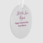 lets the fun begins happy new year name year simpl オーナメント (正面)