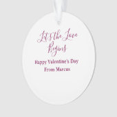 lets the fun begins happy new year name year simpl オーナメント (正面)