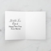 lets the fun begins happy new year name year simpl カード (内部)