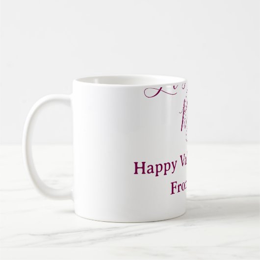 lets the fun begins happy new year name year simpl コーヒーマグカップ (左)