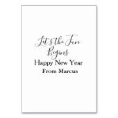 lets the fun begins happy new year name year simpl テーブルナンバー (裏面)