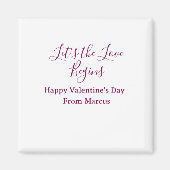 lets the fun begins happy new year name year simpl マグネット (正面)