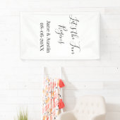 lets the fun begins wedding couple name date simpl 横断幕 (インサイチュ)