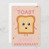 Lets Toast neutral Happy Anniversary greeting card 案内状 (正面/裏面)
