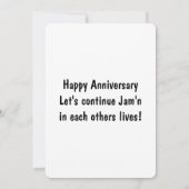 Lets Toast neutral Happy Anniversary greeting card 案内状 (裏面)