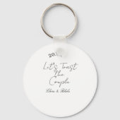 Let's toast the couple engagement wedding party ye キーホルダー (裏面)