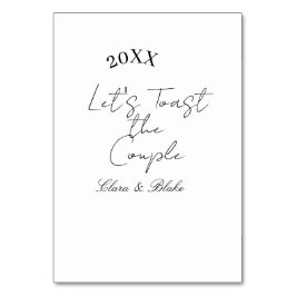 Let's toast the couple engagement wedding party ye テーブルナンバー