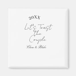 Let's toast the couple engagement wedding party ye マグネット