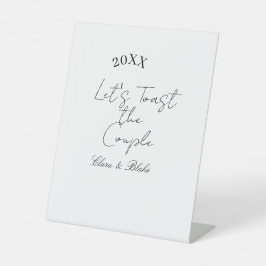 Let's toast the couple engagement wedding party ye 台座サイン