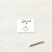 Let's toast to engagement party name date glass ポストイット (デスク上)