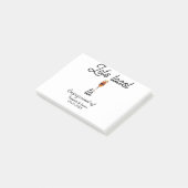 Let's toast to engagement party name date glass ポストイット (アングル)