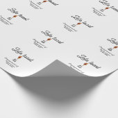 Let's toast to engagement party name date glass ラッピングペーパー (角)