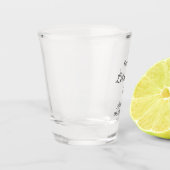 Let's toast to wedding add name date simple couple ショットグラス (左)