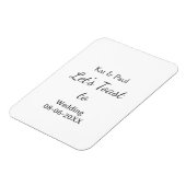 Let's toast to wedding add name date simple couple マグネット (左側)