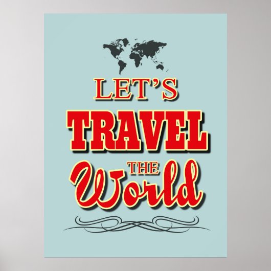Let's travel the world ポスター (正面)