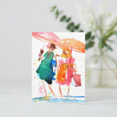 Let's Walk and Talk #140106はがき ポストカード (スタンド正面)