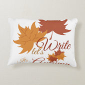 Let's write, it's autumn アクセントクッション (裏面)