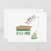 LetsGo魚釣り ポストカード (正面/裏面)