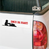 letsrideshirt、バイクもしくは自転車に乗る人船上に バンパーステッカー (トラック上)