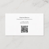 Letterミニマリストの名刺 名刺 (裏面)