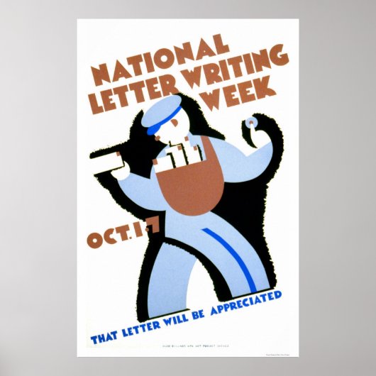 Letter書の1940 WPA ポスター (正面)