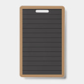 Letter フェイク Board Books & Apple Library Hall Pass バッジ (裏面)