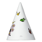 Letter Aフローラ蝶モノグラムイニシャル パーティーハット (右)