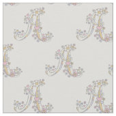 Letter Aモノグラム加飾文字カスタム布 ファブリック (クローズアップ)