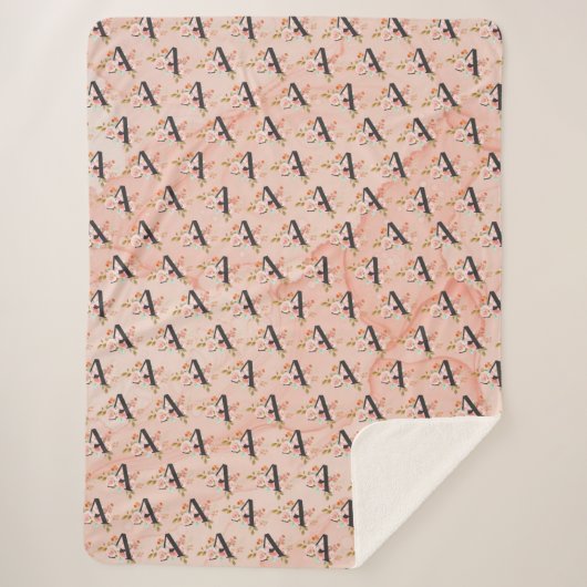 Letter A シェルパブランケット (正面)