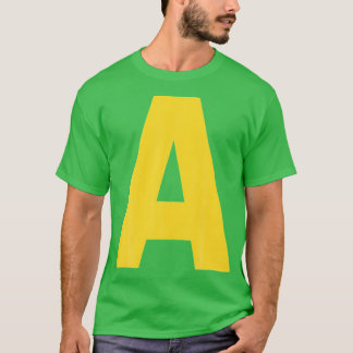Letter A チップマンク クリスマスハンクギブニング コスチューム 女の子 Tシャツ
