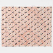 Letter A フリースブランケット (正面(横))