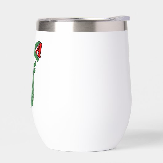 Letter A Alligator Baby Bodysuit.  Cute Animal Alp (左面)