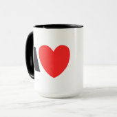 Letter A Heart - Valentine Initial Love Design マグカップ (正面左)