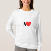 Letter A Heart - Valentine Initial Love Design Tシャツ (正面)