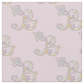 Letter Bモノグラム加飾文字カスタム布 ファブリック (クローズアップ)