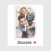 Letter B Alphabet & Photo Custom-Cut Vinyl Sticker シール (シート)