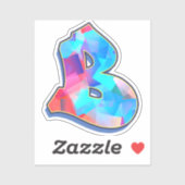 Letter B -  Color Mix シール (シート)