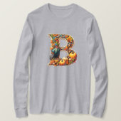 Letter B in Thanksgiving style Tシャツ (デザイン正面)