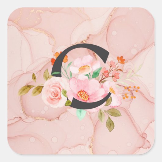 Letter C スクエアシール (正面)