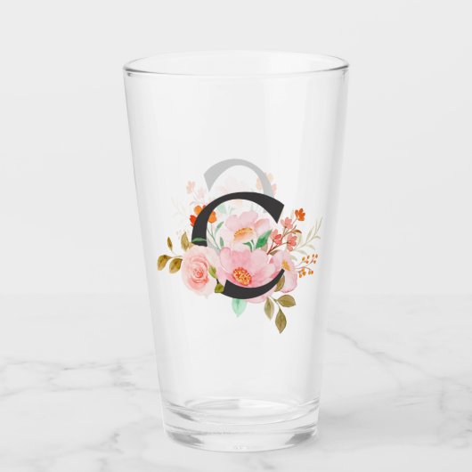 Letter C タンブラーグラス (正面)